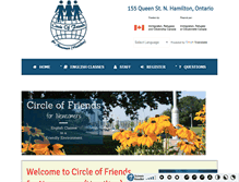 Tablet Screenshot of circleoffriends.ca